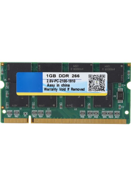 1g 266 Mhz 200 Pin Dizüstü Bilgisayar Ram'i Ddr PC-2100 Dizüstü Bilgisayar Intel / Amd ile Tam Uyumluluk (Yurt Dışından)