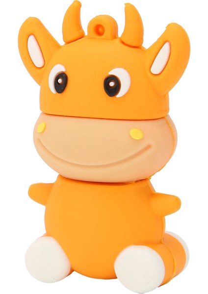 U Disk 3D Karikatür Buzağı Modeli Turuncu USB Depolama Windows 7/8/10/VISTA/XP/UNIX/2000/ME32GB Için (Yurt Dışından) modelleri