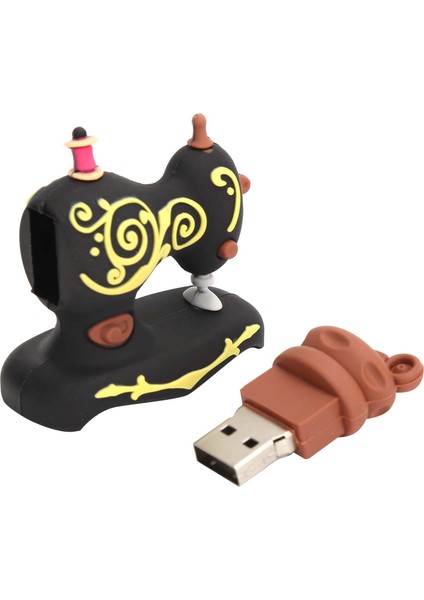 Fotoğraf Çubuğu Karikatür Tarzı U Disk Taşınabilir Büyük Depolama Sürücüsü Bilgisayar Dizüstü Bilgisayarla Uyumlu 64GB (Yurt Dışından) modelleri