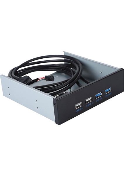 5.25 Inç 19 Pin/9 Pin - USB 3.0 USB 2.0 4 Port Metal Optik Sürücü Yuvası (Yurt Dışından) modelleri