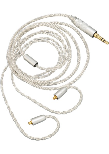 Yedek Kulaklık Kablosu Gümüş Kaplama Bakır Hifi 4 Çekirdekli Mmcx - 3,5 mm Ses Jakı 3,9 Ft Yükseltme Kulaklık Kablosu (Yurt Dışından) fırsatları