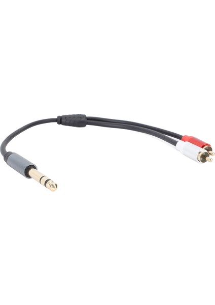 6.35MM Stereo Erkekten 2 Erkek Kabloya 11.8 Inç 6.35MM Stereo Erkek Y Ayırıcı Dönüştürücü Kablo Adaptörü Amplifikatör Hoparlör CD Çalar Için (Yurt Dışından) fiyatları