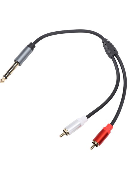 6.35MM Stereo Erkekten 2 Erkek Kabloya 11.8 Inç 6.35MM Stereo Erkek Y Ayırıcı Dönüştürücü Kablo Adaptörü Amplifikatör Hoparlör CD Çalar Için (Yurt Dışından) indirimleri