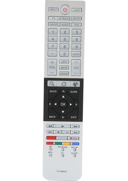 Uzaktan Kumanda Toshiba CT‑90427 CT‑90428 58L7350U 58L9300 58L9300U 65L7350U 3D LCD Tv Için Televizyon Kontrol Ünitesini Değiştirin (Yurt Dışından)
