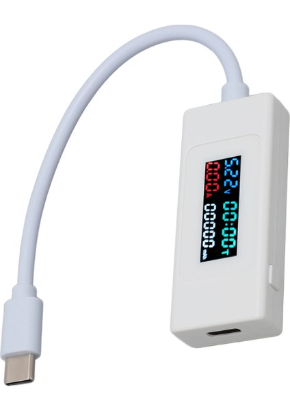 Akım Gerilim Şarj Dedektörü LCD Renkli Ekran Çift Yönlü Yüksek Doğruluk Taşınabilir Tip C Akım Gerilim Test Cihazı (Yurt Dışından) fiyatları