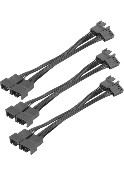 3 Adet Uzatma Kablosu 1 Ila 3 Bilgisayar Kasası Cpu Fanı Tandem Yaklaşımı 4pin Adaptör Teli (Yurt Dışından)