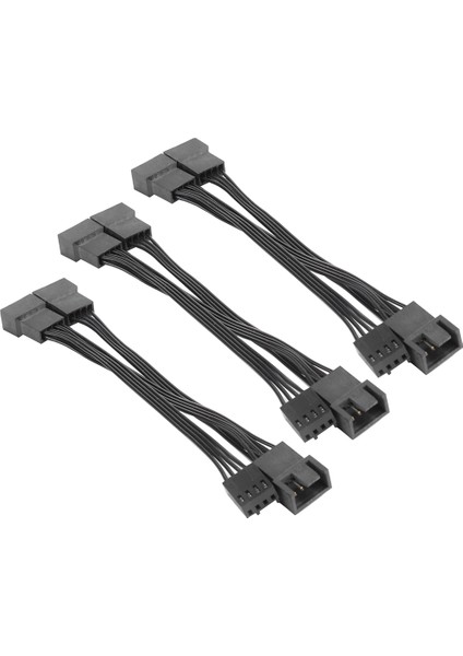 3 Adet Uzatma Kablosu 1 Ila 3 Bilgisayar Kasası Cpu Fanı Tandem Yaklaşımı 4pin Adaptör Teli (Yurt Dışından)