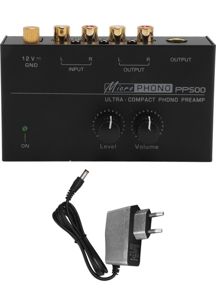 Phono Pikap Ön Amfisi Ultra Düşük Gürültü Bağımsız Ses Kontrolü Fonograf Ön Amfisi Plak Çalar Için 100‑240V Ab Fişi (Yurt Dışından)