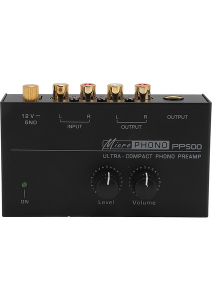 Phono Pikap Ön Amfisi Ultra Düşük Gürültü Bağımsız Ses Kontrolü Fonograf Ön Amfisi Plak Çalar Için 100‑240V Ab Fişi (Yurt Dışından)