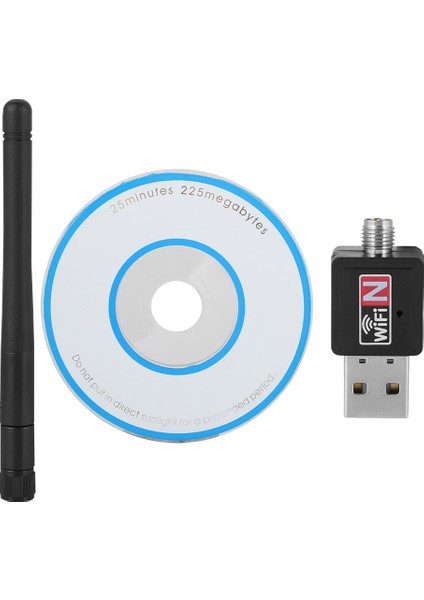 300MBPS Kablosuz Usb2.0 Ağ Kartı Wıfı Adaptörü Dongle Sinyal Alıcı-Verici 2.4ghz (Yurt Dışından)