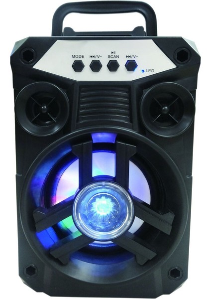 Bluetooth Hoparlör Destekli Hafıza Kartı U Disk Fm Taşınabilir Kablosuz Hoparlör Mikrofonlu 10W (Yurt Dışından) fiyatları