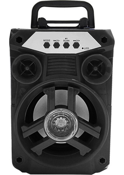 Bluetooth Hoparlör Destekli Hafıza Kartı U Disk Fm Taşınabilir Kablosuz Hoparlör Mikrofonlu 10W (Yurt Dışından) fırsatları