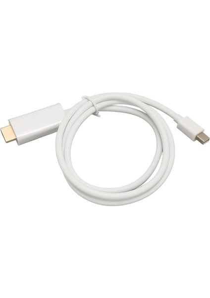 Mini Displayport - Hd Multimedya Arayüz Adaptörü Profesyonel Erkek - Erkek Mini Displayport Adaptör Kablosu Monitör Projektör Beyaz 1m/3.3ft (Yurt Dışından)