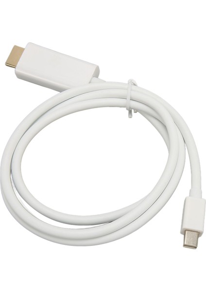 Mini Displayport - Hd Multimedya Arayüz Adaptörü Profesyonel Erkek - Erkek Mini Displayport Adaptör Kablosu Monitör Projektör Beyaz 1m/3.3ft (Yurt Dışından)