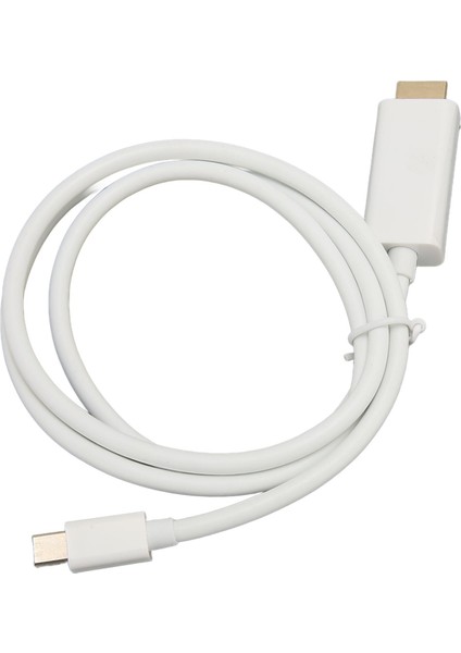 Mini Displayport - Hd Multimedya Arayüz Adaptörü Profesyonel Erkek - Erkek Mini Displayport Adaptör Kablosu Monitör Projektör Beyaz 1m/3.3ft (Yurt Dışından)