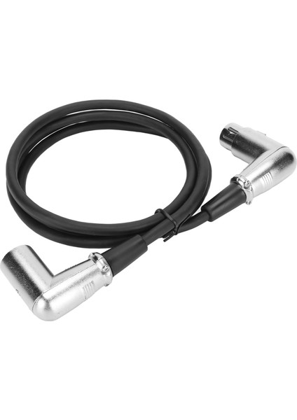 Xlr Erkek - Dişi Kablo 3 Pin Gümüş Kaplamalı Dik Açı Gürültüsüz Kayıpsız Xlr Ses Kablosu Mikrofon Hoparlör Için 4.9ft (Yurt Dışından) fiyatları