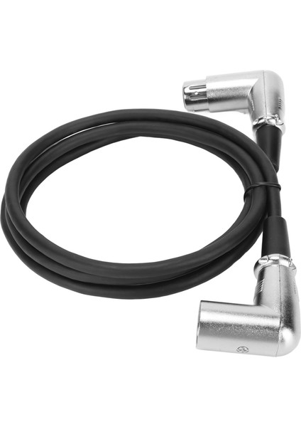 Xlr Erkek - Dişi Kablo 3 Pin Gümüş Kaplamalı Dik Açı Gürültüsüz Kayıpsız Xlr Ses Kablosu Mikrofon Hoparlör Için 4.9ft (Yurt Dışından) modelleri