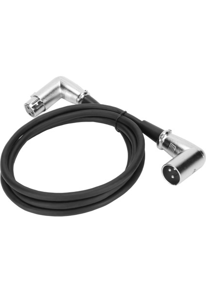 Xlr Erkek - Dişi Kablo 3 Pin Gümüş Kaplamalı Dik Açı Gürültüsüz Kayıpsız Xlr Ses Kablosu Mikrofon Hoparlör Için 4.9ft (Yurt Dışından) fırsatları