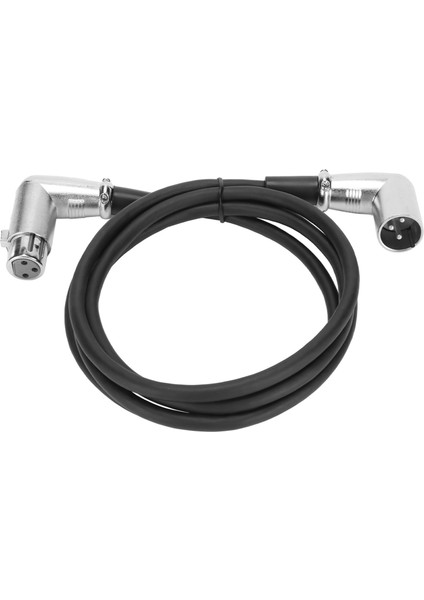 Xlr Erkek - Dişi Kablo 3 Pin Gümüş Kaplamalı Dik Açı Gürültüsüz Kayıpsız Xlr Ses Kablosu Mikrofon Hoparlör Için 4.9ft (Yurt Dışından) indirimleri