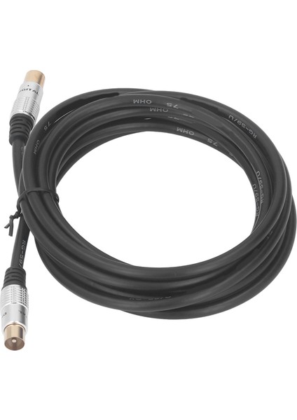 RG59U Koaksiyel Kablo 9,5 mm Erkek - 9,5 mm Dişi Televizyon Koaksiyel Kablosu 3 Metre Uzunluk Değiştirme Için (Yurt Dışından) modelleri