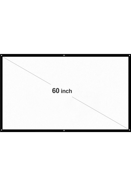 H60 60” Taşınabilir Projektör Ekranı Hd 16:9 Beyaz Dakron 60 Inç Diyagonal Video Projeksiyon Ekranı Katlanabilir Duvara Monte Ev Sineması Ofis Filmleri Iç Mekanlar Dış Mekanlar Için (Yurt Dışından) fiyatları