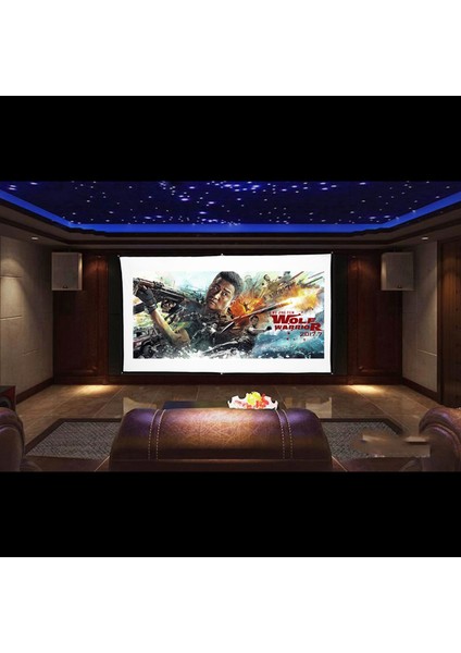 H60 60” Taşınabilir Projektör Ekranı Hd 16:9 Beyaz Dakron 60 Inç Diyagonal Video Projeksiyon Ekranı Katlanabilir Duvara Monte Ev Sineması Ofis Filmleri Iç Mekanlar Dış Mekanlar Için (Yurt Dışından) fırsatları