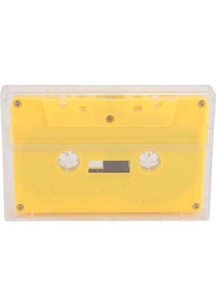 Boş Kaset Bant 45 Dakika Premium Ses Ses Müzik Kaydı Için Şeffaf Kılıflı Boş Kaset Bant Sarı (Yurt Dışından)