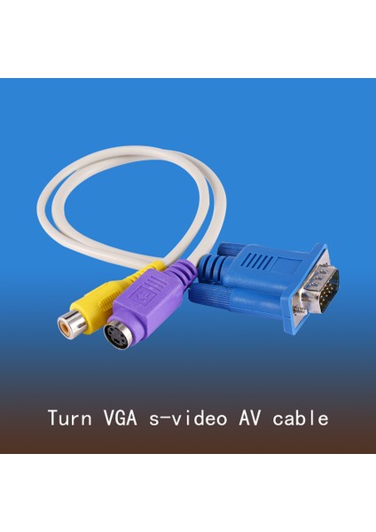 Taşınabilir Pc Dizüstü Bilgisayar VGA Svga To S Video Rca Adaptörleri Dönüştürücü Video Kablosu (Yurt Dışından) fiyatları