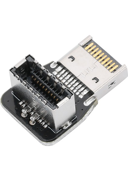 Ön Tip Adaptör Başlığı Pc Anakart Usb3.1 10G 90 Derece Direksiyon Dirseği Dönüştürücü PH74B (Yurt Dışından)
