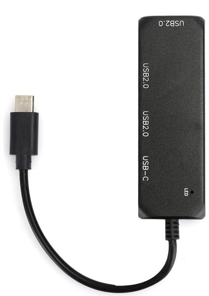 Hub USB Çoklu 4 Port Ayırıcı Genişletme Kablosu Adaptörü Ultra Hızlı Dizüstü Bilgisayar Tipi C 2.0 (Yurt Dışından)