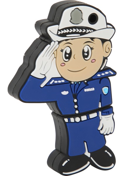 U Disk Karikatür Yaratıcı Esnek Plastik Taşınabilir Windows 98 / Me / 2000 / Xp Usb2.0policewoman 16G (Yurt Dışından) modelleri