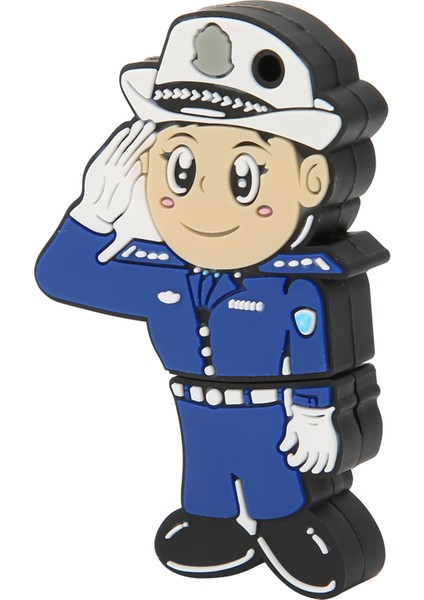 U Disk Karikatür Yaratıcı Esnek Plastik Taşınabilir Windows 98 / Me / 2000 / Xp Usb2.0policewoman 16G (Yurt Dışından) fırsatları