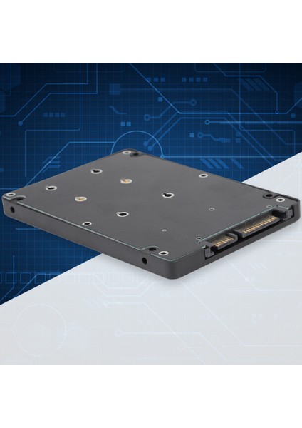 Mini Pcie/m Sata Ssd'den 2.5 Inç Sata Adaptörüne Harici Dizüstü Bilgisayar Sabit Disk Kutusu (Siyah) (Yurt Dışından)