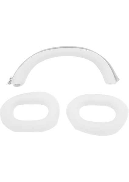 Kulak Yastıkları Kapak Kafa Bandı Ped Seti Yedek Mükemmel Uyumlu Silikon Kulaklık Koruyucu Kapak WH‑1000XM5 Kulaklıklar Için Beyaz (Yurt Dışından)