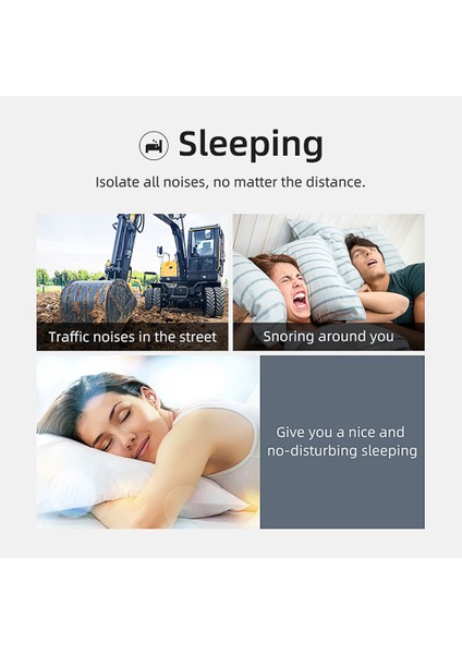 Bluedio Ne Silikon Kulak Tıkacı -40DB Gürültü Azaltma Ses Yalıtımı Kulak Koruması Uyuma ve Yüzme Için Gürültü Önleyici (Yurt Dışından) modelleri