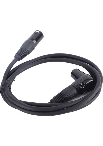 Xlr Mikrofon Uzatma Kablosu Adaptörü 90 Derece Xlr Dişi - Düz Xlr Erkek 3 Pinli Mikrofon Bağlantı Kablosu Hoparlör Kayıt Stüdyosu Için 1,8 M/5,9 Ft (Yurt Dışından) indirimleri
