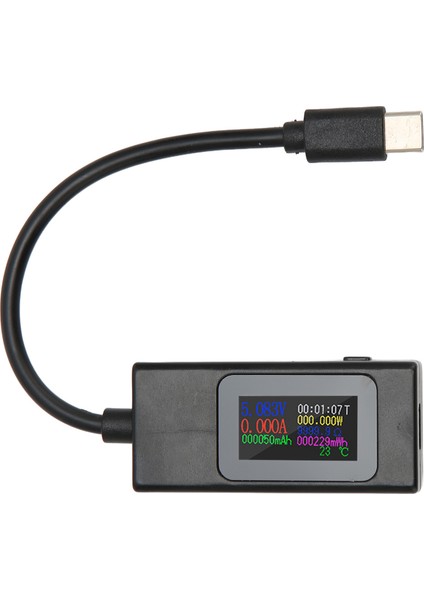 USB Test Cihazı Profesyonel Akım Voltaj Güç Zaman Doğru Ölçüm Çift Yönlü USB C Ölçer 4‑30V 0‑6.5A (Yurt Dışından)