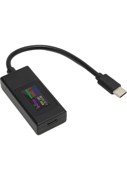 USB Test Cihazı Profesyonel Akım Voltaj Güç Zaman Doğru Ölçüm Çift Yönlü USB C Ölçer 4‑30V 0‑6.5A (Yurt Dışından)