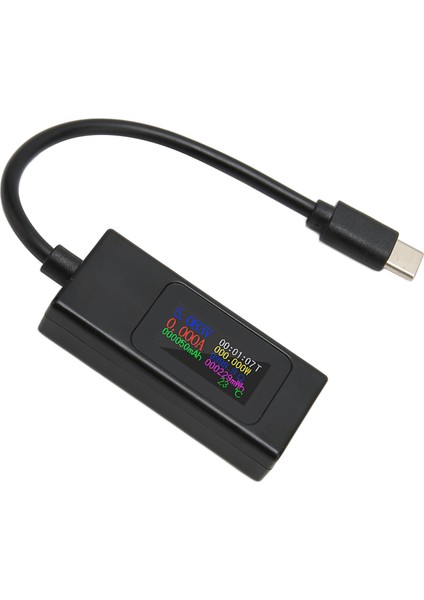 USB Test Cihazı Profesyonel Akım Voltaj Güç Zaman Doğru Ölçüm Çift Yönlü USB C Ölçer 4‑30V 0‑6.5A (Yurt Dışından)