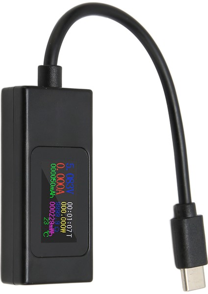 USB Test Cihazı Profesyonel Akım Voltaj Güç Zaman Doğru Ölçüm Çift Yönlü USB C Ölçer 4‑30V 0‑6.5A (Yurt Dışından)