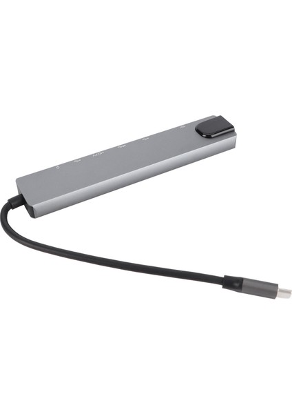 8'i 1 Arada Hub Type‑c - HDMI RJ45 Pd USB Yerleştirme Istasyonu Type‑c Hub Ayırıcı Dönüştürücü Adaptör (Yurt Dışından)