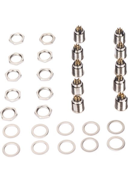 10 Set 6 Pin Xlr Erkek Soket Tabanı Kararlı Zarif Kolay Bağlantı Xlr Erkek Jakı Şasi Paneli Xlr Ses Mikrofonu Için (Yurt Dışından)