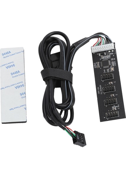 Hub Bilgisayar Anakart Usb2.0 9pın - 4 Port 9pın Arayüz Adaptörü Kart Genişletme Hub (Yurt Dışından)