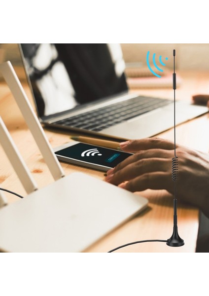 2 Adet Anten 12DBI 4g Ts9 Taşınabilir Wıfı Yönlendirici Çok Yönlü Anten (Yurt Dışından)
