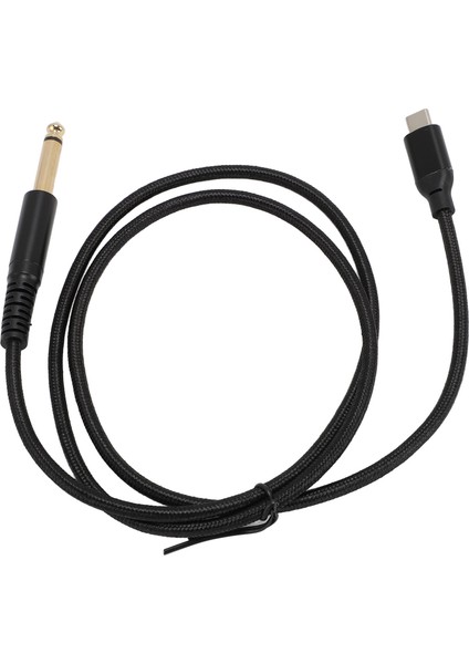 USB C - Ts Kablosu Tak ve Çalıştır USB C - 6,35 mm 1/4 Inç Ts Ses Kablosu Elektrik Gitar Bas Mikseri Hoparlör Pc Akıllı Telefon Için 2m / 6,6 Ft (Yurt Dışından) modelleri