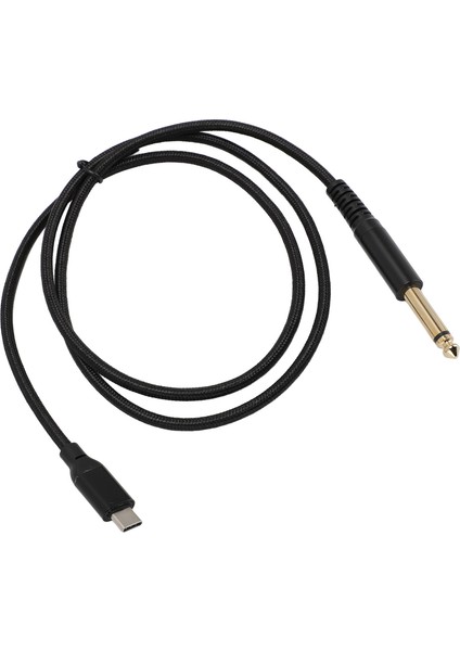 USB C - Ts Kablosu Tak ve Çalıştır USB C - 6,35 mm 1/4 Inç Ts Ses Kablosu Elektrik Gitar Bas Mikseri Hoparlör Pc Akıllı Telefon Için 2m / 6,6 Ft (Yurt Dışından) fırsatları