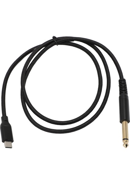 USB C - Ts Kablosu Tak ve Çalıştır USB C - 6,35 mm 1/4 Inç Ts Ses Kablosu Elektrik Gitar Bas Mikseri Hoparlör Pc Akıllı Telefon Için 2m / 6,6 Ft (Yurt Dışından) indirimleri