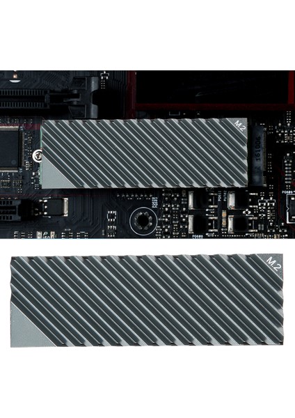 M.2 Heatsink Soğutma 2280 Tek Taraflı Sabit Disk Isıl Iletkenlik Bilgisayar Aksesuarları (Siyah) (Yurt Dışından) indirimleri