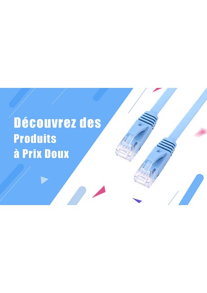 RJ45 Cat6 Ethernet Ağ Düz Lan Kablosu Utp Yama Yönlendirici Kabloları 1000M Mavi 0,5 Metre (Yurt Dışından) indirimleri