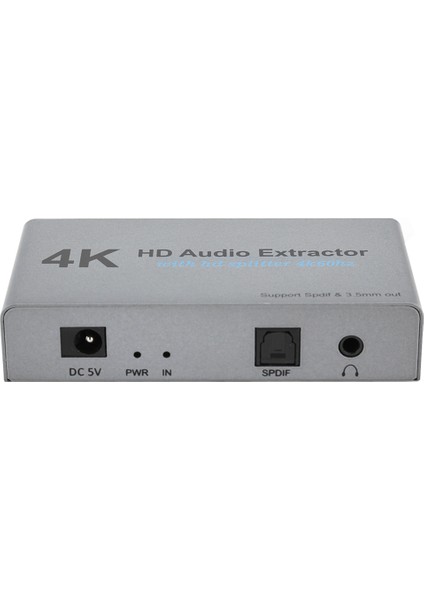4K HDMI Ses Çıkarıcı Yüksek Çözünürlüklü 1 Nokta 2 Dönüştürücü USB Portlu Bilgisayar Malzemeleri (Yurt Dışından)